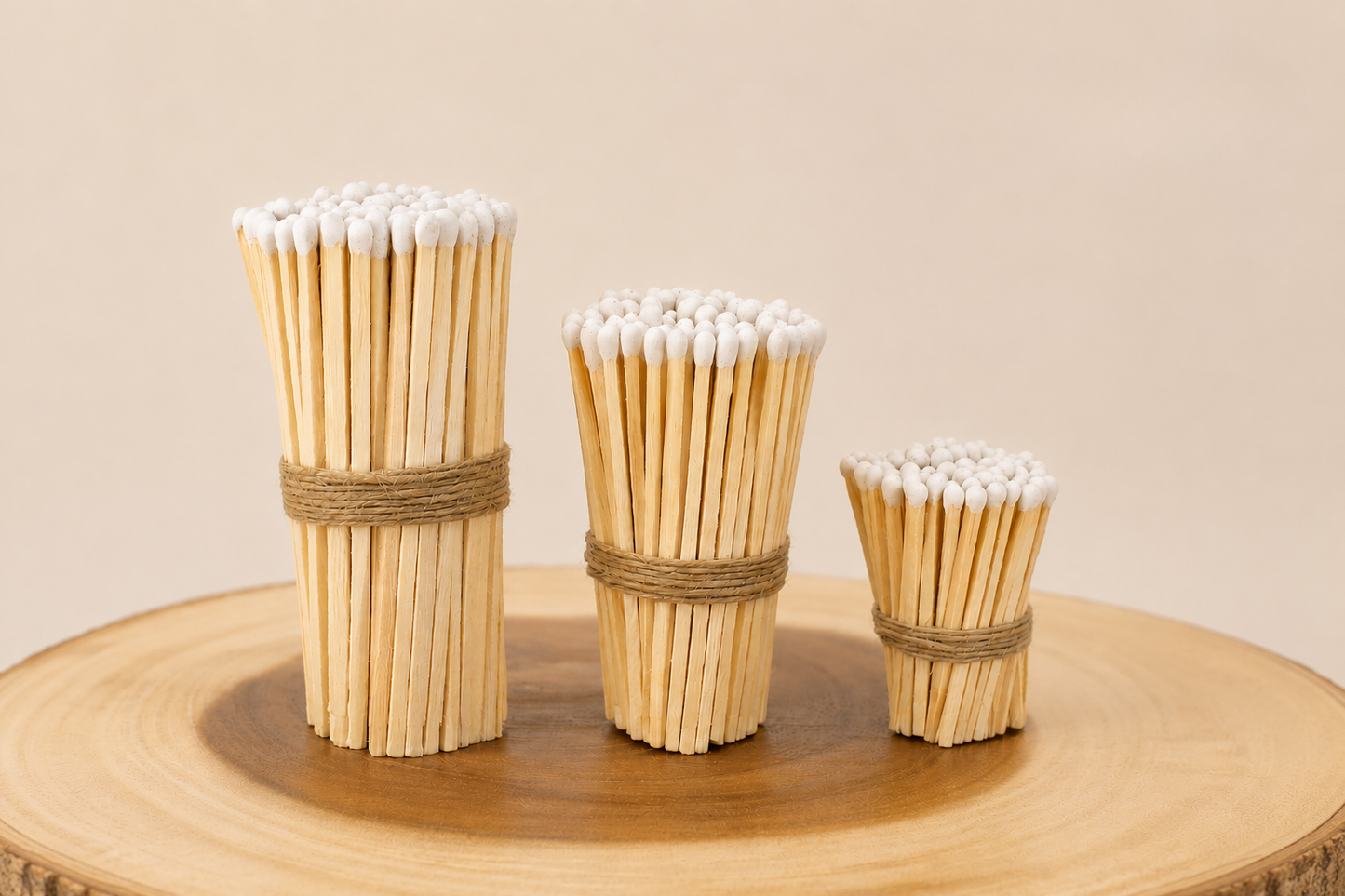 4-Inch Loose Matchsticks – White Tip Wooden Safety Matches