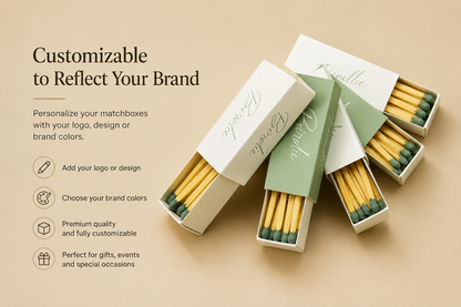 2" Blank 3-Sided Matchboxes – Filled with Matches