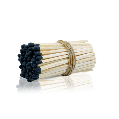 3-Inch Loose Matchsticks – Black Tip Wooden Safety Matches
