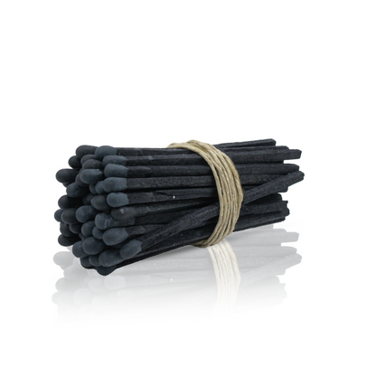 3-Inch Loose Matchsticks – Black Stem/Black Tip Wooden Safety Matches
