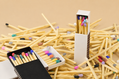 2" Blank 3-Sided Matchboxes – Filled with Matches
