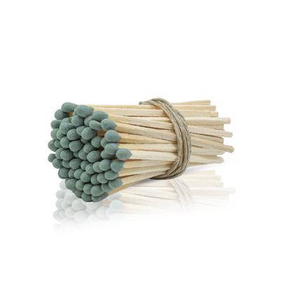 3-Inch Loose Matchsticks – Dark Green Tip Wooden Safety Matches
