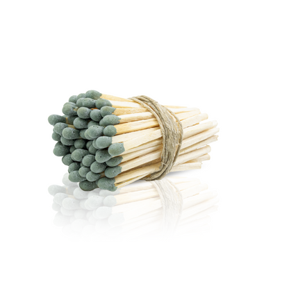 2-Inch Loose Matchsticks – Dark Green Tip Wooden Safety Matches