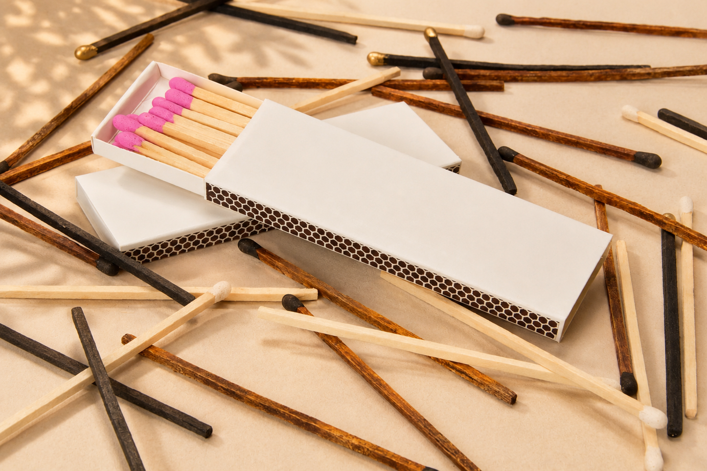 4" Blank Matchboxes – Filled with Matches