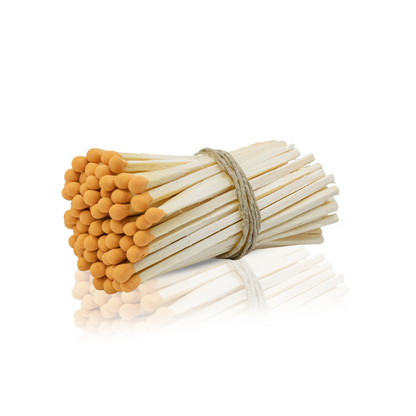 3-Inch Loose Matchsticks – Orange Tip Wooden Safety Matches