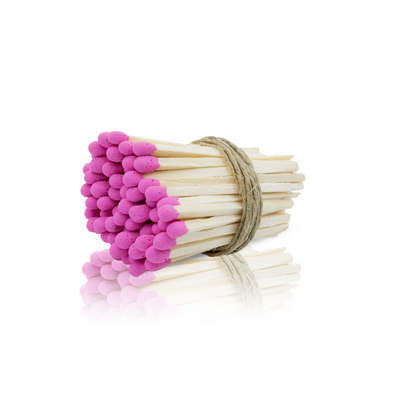 2-Inch Loose Matchsticks – Pink Tip Wooden Safety Matches