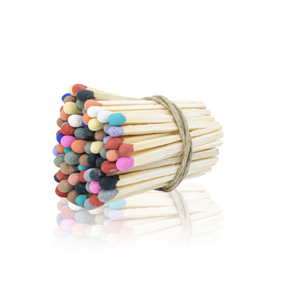 2-Inch Loose Matchsticks – Mix Colors Tip Wooden Safety Matches