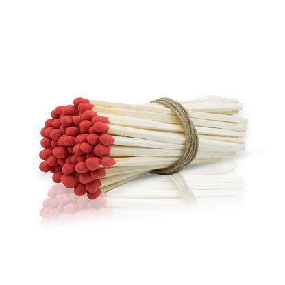 4-Inch Loose Matchsticks – Red Tip Wooden Safety Matches