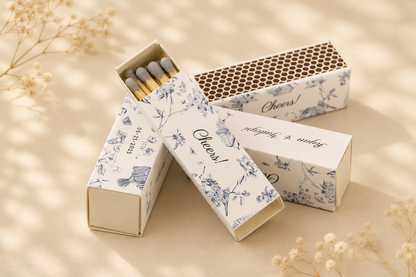 Personalized Wedding Matchboxes – Set of 10 -  2" | Design 6