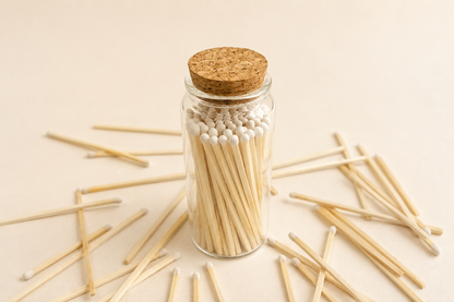 4-Inch Loose Matchsticks – White Tip Wooden Safety Matches
