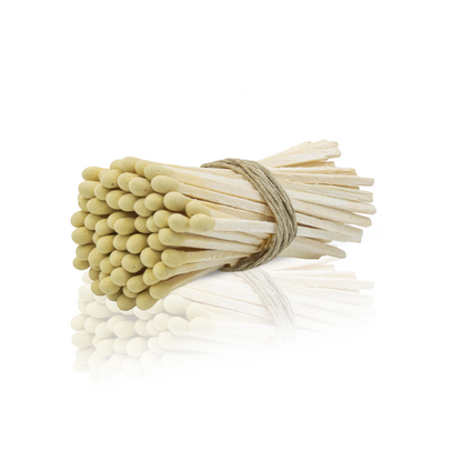 3-Inch Loose Matchsticks – Yellow Tip Wooden Safety Matches
